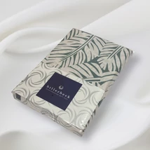 Bianka ágyneműhuzat nagy levél mintás, zöld