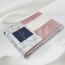 Bianka ágyneműhuzat rózsaszín csíkos virág mintás