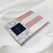 Bianka ágyneműhuzat rózsaszín-fehér csíkos