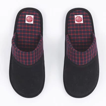 Férfi papucs - bordó-fekete