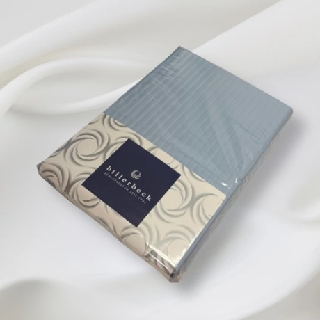 Bianka ágyneműhuzat szürkéskék csíkos