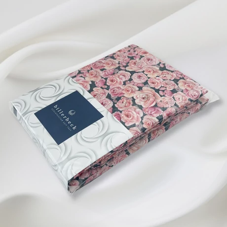 Bianka ágyneműhuzat rózsaszín rózsa mintás